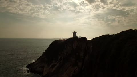 Light House and the Sun Set Hd Vedio