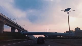 Highway slow motion : Drive in the afternoon