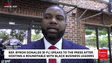 JUST IN- Byron Donalds Speaks To Press After Hosting Trump Campaign Black Business Event In Atlanta