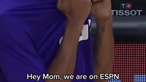“Hey mom, we’re on ESPN tonight!” — Cameron Payne on the mic 🗣️