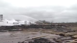 OHIO AGAIN! COKE PLANT EXPLOSION, APT. BUILDINGS EXPLODE, CARS MELT