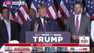 FULL SPEECH: Election Night in New Hampshire at the Trump Campaign Watch Party - 1/23/24