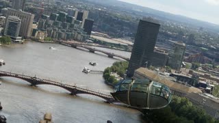 London Eye Pod takes flight! Unbelievable . . .