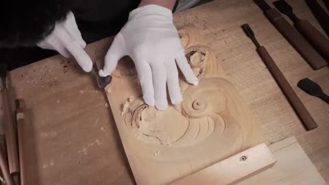 Wood Carving Dragon| To use technic of Japanese traditional wood carving| Woodworking3