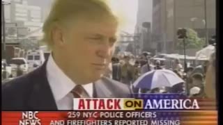Donald Trump speaking after 9/11 in 2001