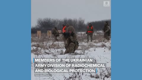 Ukrainian army division trains amid tensions with Russia.