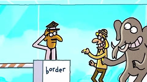 Elephant 🐘 teeth Smuggling Dark Humour. || Cartoon Comedy ||