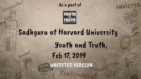 Sadhguru at Harvard University – Youth and Truth, Feb 17, 2019