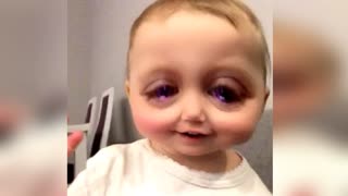 Baby's Hilarious Reaction to SnapChat App!
