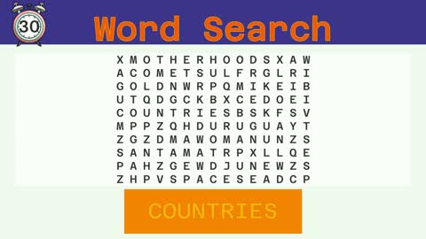 Word Search - Challenge 11/04/2022 - Easy - Random