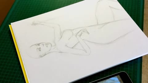 2X Speed - Sketching a Female