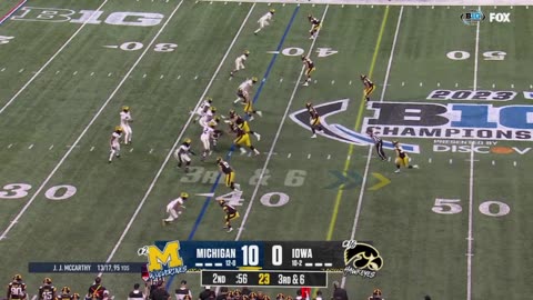 #2 Michigan vs Iowa Highlights | Big Ten College Football Championship | 2023 College Football