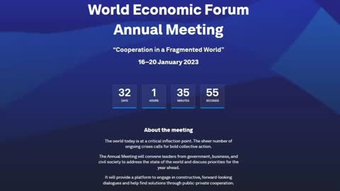 WEF Announces Themes For Davos 2023