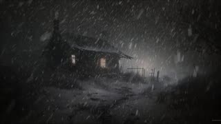 The Old Shack, Blizzard Sound, Howling Wind, Snowstorm , Snow Ambience, Deep Sleep, Relaxation, ASMR