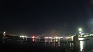 Nightlapse of Southampton docks 22nd Nov 2022