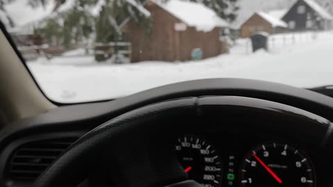 Subaru outback BH 3.0 light snow drift