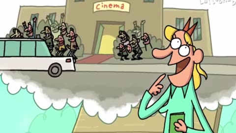 Cartoon animation video