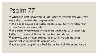 Psalm 77 Daily Devotion