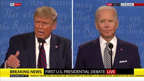 Trump vs. Biden-First Presidential Debate 2020
