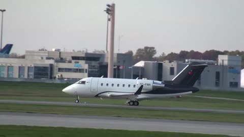 Bombardier Challenger 600 TC-FNH Taxi 06R Montreal Trudeau YUL | CYUL