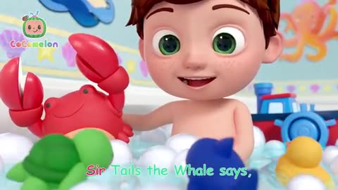 For your kids Bubble Bath Song with Sea Animals! 🛀