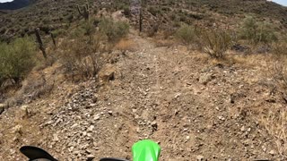 Motorcycle riding in the Arizona desert