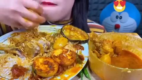 "ASMR Chicken Curry and Eggs Curry Mukbang - Satisfying Eating Sounds 🍛🍳"