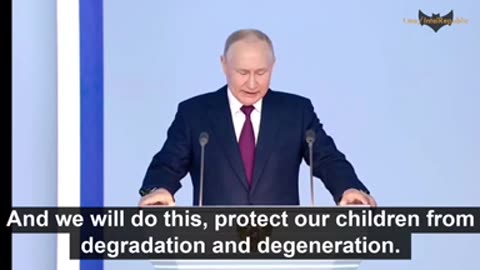 Putin: West is PERVERTING, destroying the FAMILY, mocking children, even PEDOPHILIA is norm