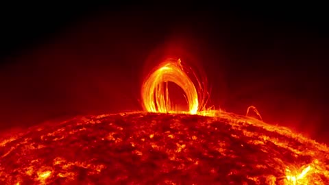 NASA |Fiery looping Rain on the Sun