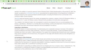 Department of Defense Awards TranzactCard with Patriotic Employer Award