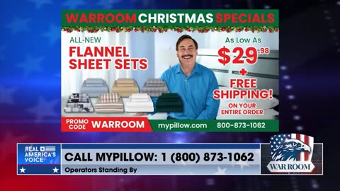 Get Free Shipping Exclusive For The WarRoom Posse At mypillow.com/warroom