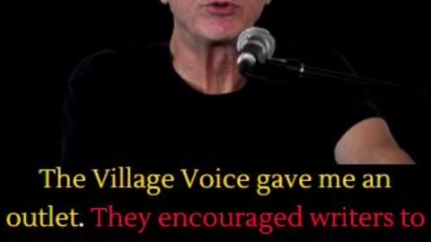 The Village Voice gave me an outlet Robert Christgau #quotes