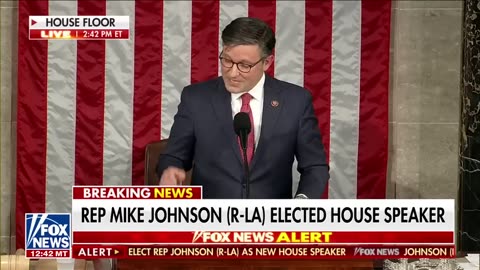 Christian: Mike Johnson addresses Congress after being elected House speaker