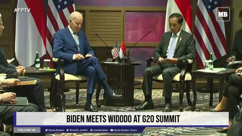 Biden meets Widodo at G20 summit
