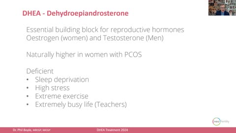 DHEA during pregnancy to reduce risk of miscarriage
