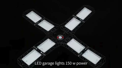 LED Garage Lights with 10 Adjustable Panels