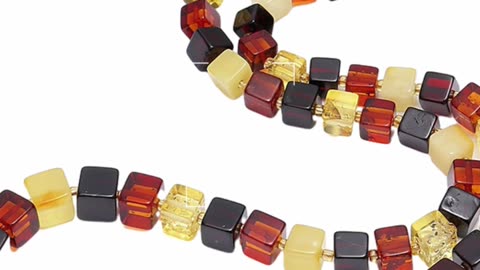 Natural Baltic Optimum Optimized Beeswax Amber Necklace for making Jewelry Holiday Gift 07