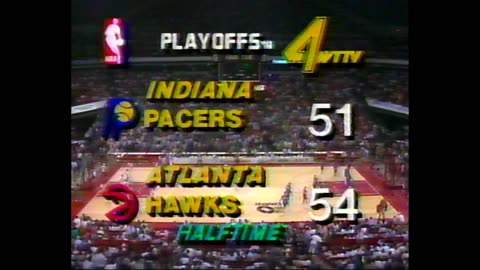 April 24, 1987 - Indiana Pacers at Atlanta Hawks (1st Playoff Game, Round 1)