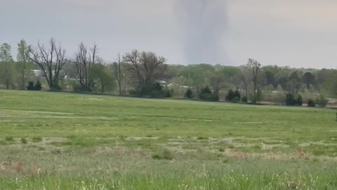 Tornado Touching Down in Kansas