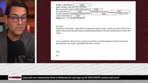 Twitter Files BOMBSHELL shows CDC censoring over covid coverup | Redacted with Clayton Morris