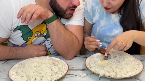 OMG There's a surprise in the rice!😁 #shorts Best video by Anilinom