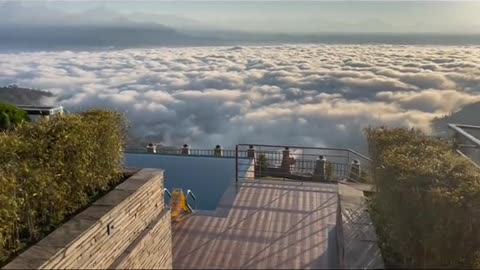 moring views from hotel mystic mountain nagarkot