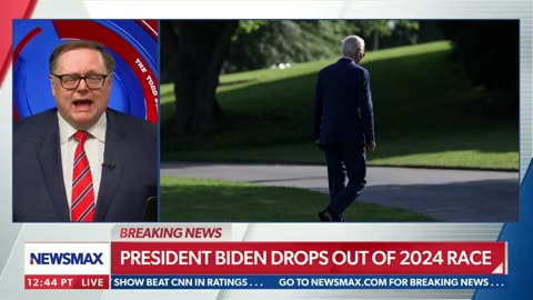 Biden Drops out of 2024 Race: commentary on Newsmax