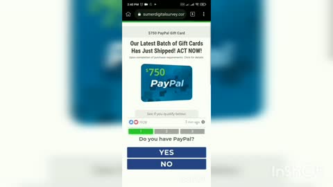 PayPal -Grab a 750- PayPal Gift card now