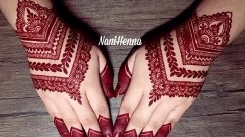 Very much Easy henna design | Henna designs | henna design for hand full back 2024
