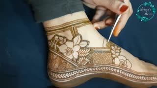 Mehndi class 21 | Bridal leg Mehndi design | engagement Mehndi | Mehndi tutorial