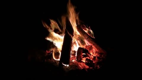 1 Hours 🔥Relaxing virtual fireplace with crackling fire sounds