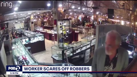 California: Thieves scatter after store employee pulls out gun to thwart robbery