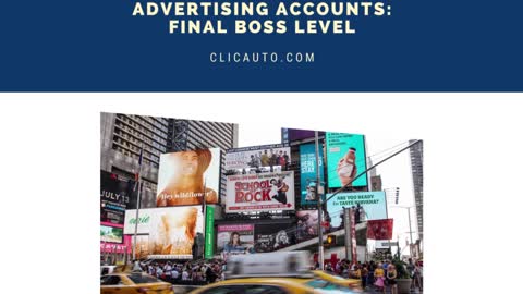 #Advertising ACCOUNTS - FINAL BOSS LEVEL : THE AGENCY ADS ACCOUNTS