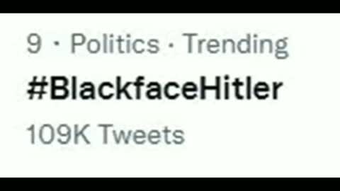 #BlackfaceHitler!